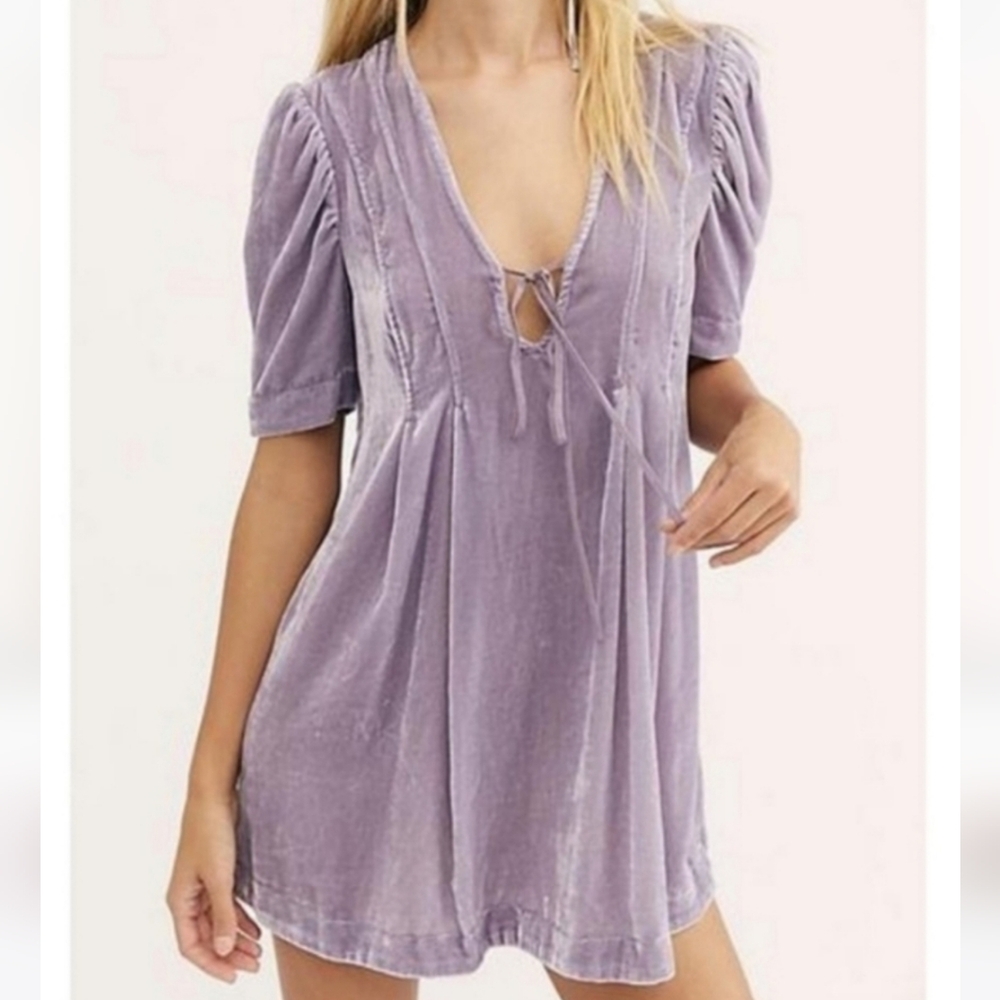 FREE PEOPLE Adelle Velvet Tunic